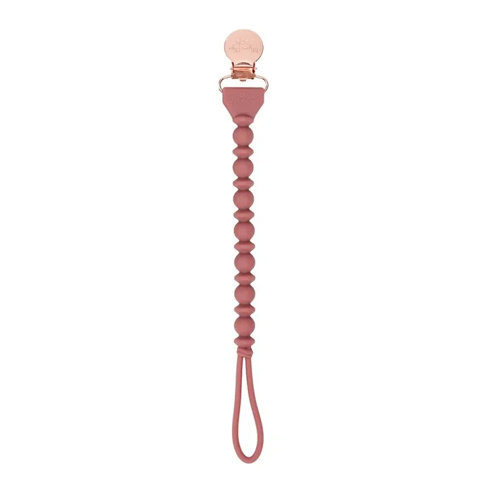 Itzy Ritzy Sweetie Strap Pacifier Clip – Rosewood Beaded