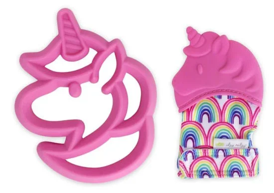 Itzy Ritzy Teething Mitt & Teether Gift Set – Unicorn