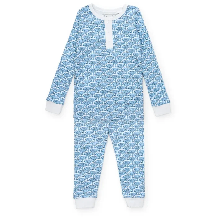 Jack Boys’ Pajama Pant Set – African Elephants Blue