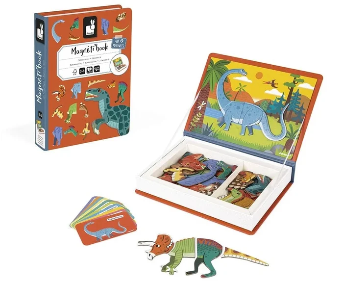 Janod MagnetiBook – Dinosaurs