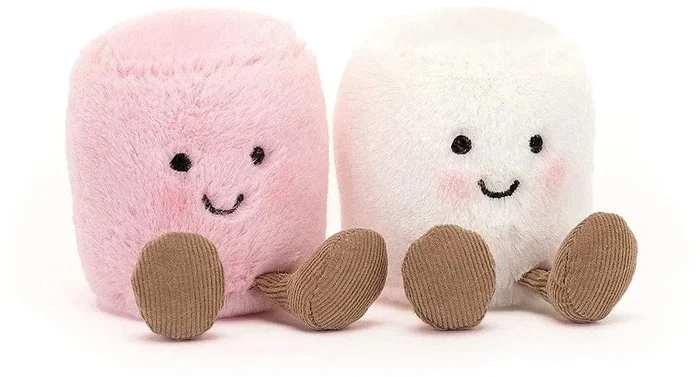 Jellycat Amuseable Pink and White Marshmallows, 6″
