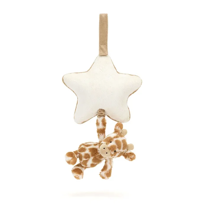 Jellycat Bashful Giraffe Musical Pull Toy