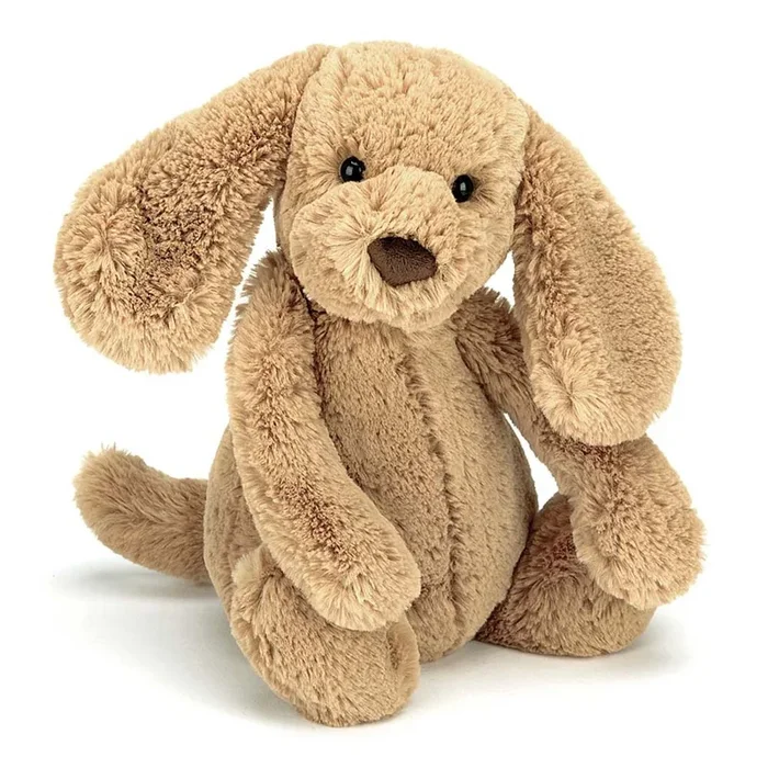 Jellycat Bashful Plush Toy – Toffee Puppy (Small, 7 inch)