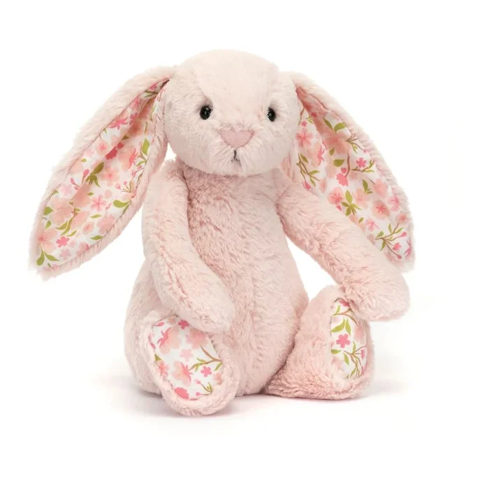 Jellycat Blossom Bunny Plush Toy – Cherry Blush Bunny (Small, 7 inch)