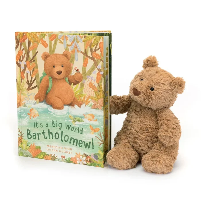 Jellycat Book and Bear Plush – Its a Big World Bartholomew!