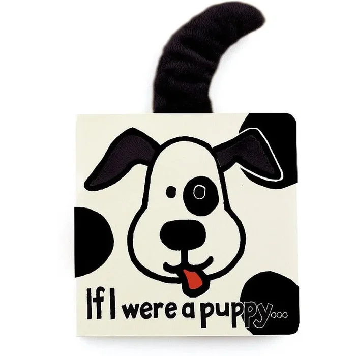 Jellycat If I Were A Puppy Book | Black & Cream Puppy