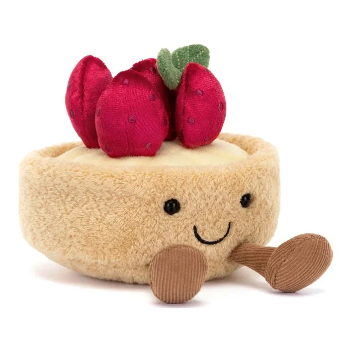 Jellycat Patisserie Amuseables Plush Toy – Fleurette Tarte Aux Fraises