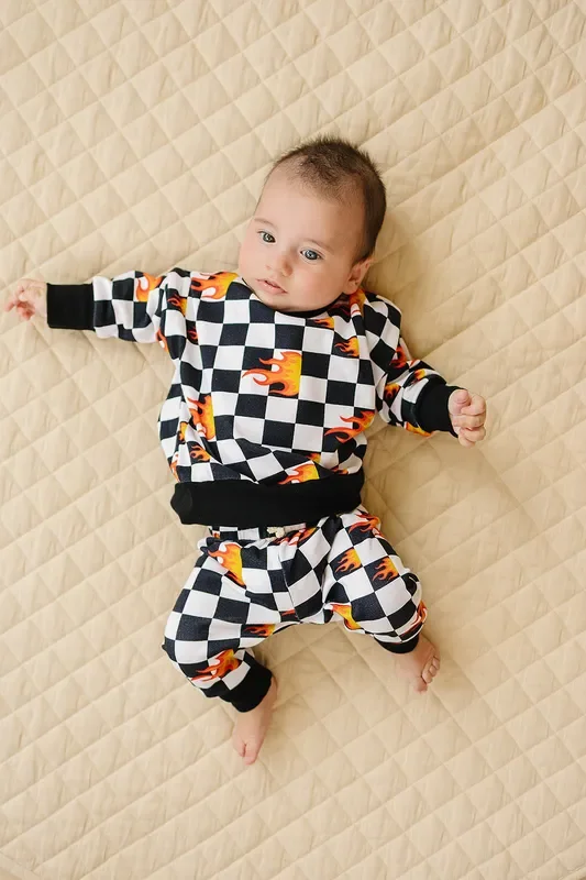 Jogger Set | Checker Blaze