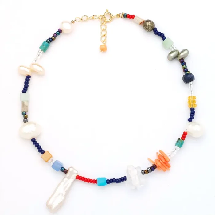 Johanna Pearl & Gem Anklet