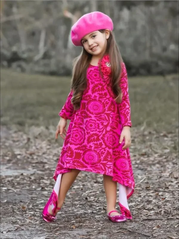 Just The Sweetest Medallion Print Sidetail Dress