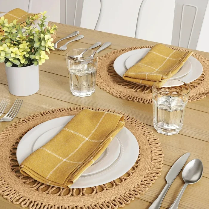 Jute Decorative Charger Brown
