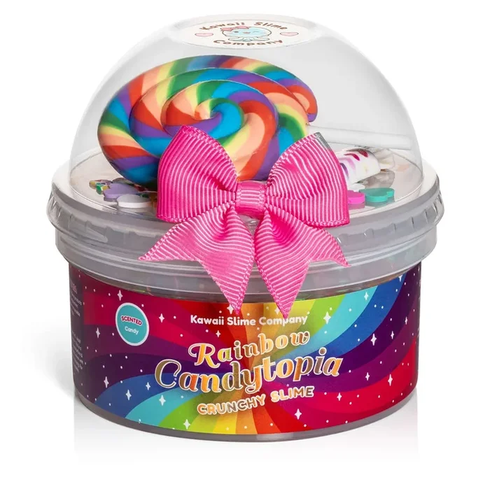 Kawaii Slime Company | Rainbow Candytopia Crunchy Slime