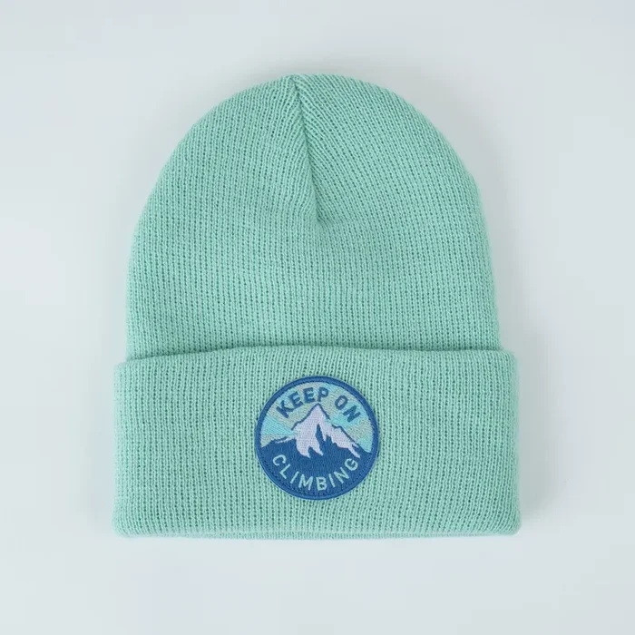 Keep On Climbing – Seafoam Kids Beanie