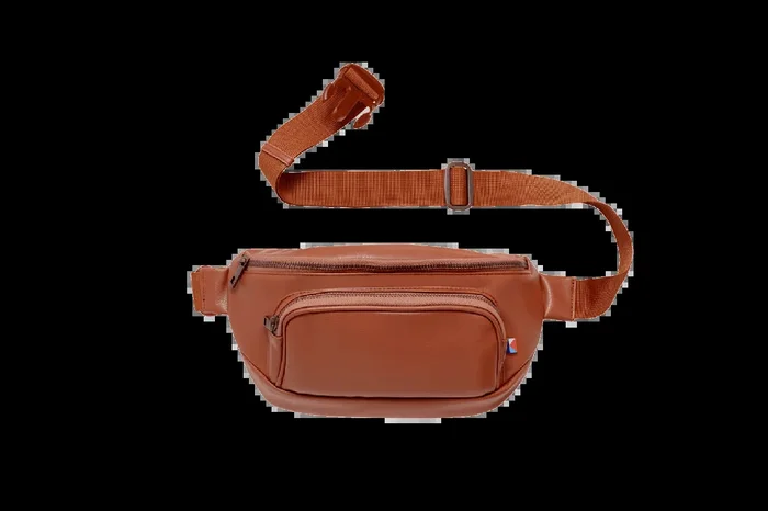 Kibou Diaper Belt Bag | Brown Vegan Leather