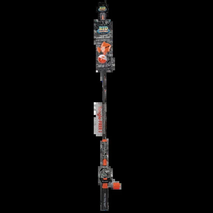 Kid Casters Tangle-Free Fishing Pole | Black Camo