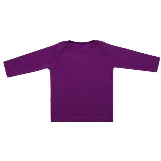 Kidential Organic Cotton Basic Long Sleeve Tee Purple