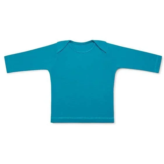 Kidential Organic Cotton Basic Long Sleeve Tee Turquoise