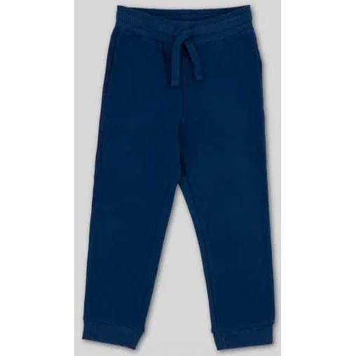 Kidential Organic Cotton Long Fleece Jogger Navy