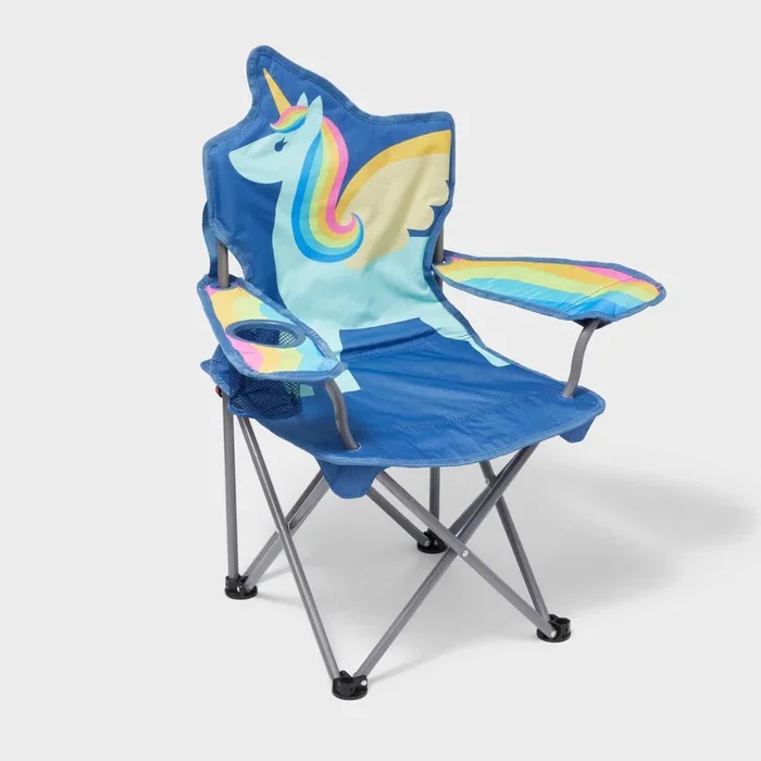 Kids’ Unicorn Character Portable Camp Chair – Sun Squad™