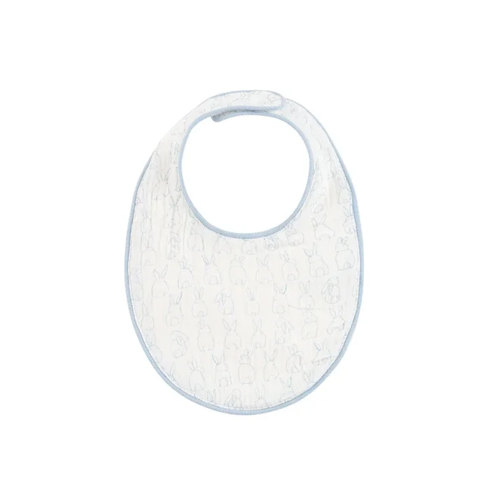 Kipp Baby Blue Bunny Bib