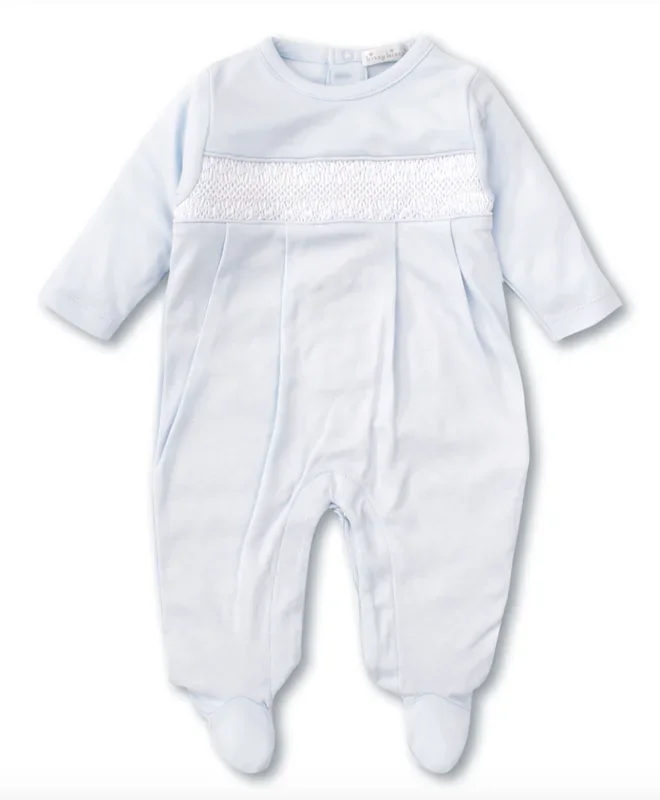 Kissy Kissy Charmed Hand Smocked Footie | Blue