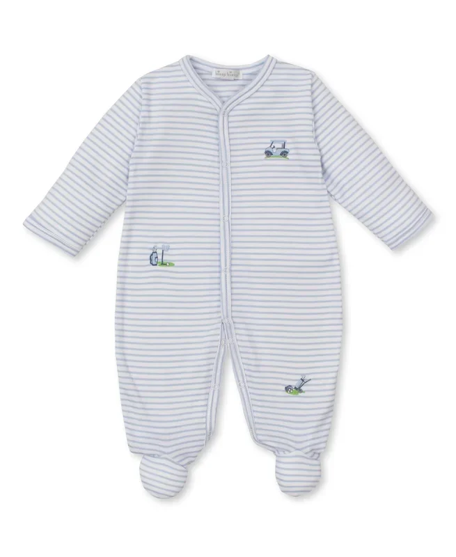 Kissy Kissy Fairway Stripe Footie