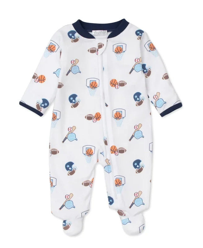 Kissy Kissy Printed Zipper Footie