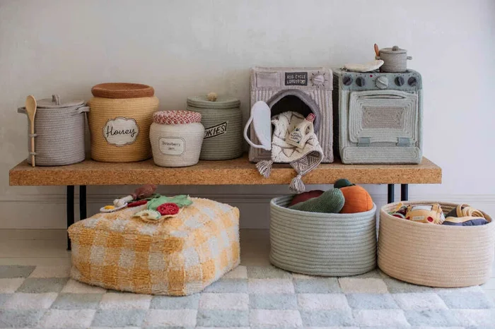 Kitchen Tiles Organic Cotton Washable Rug
