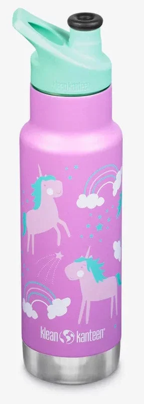 Klean Kanteen Kid Classic Insulated Stainless Steel Bottle, 12 oz – Unicorns