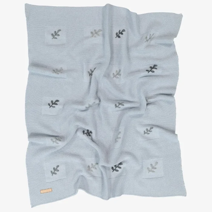 Knit Blanket – Light Bkue