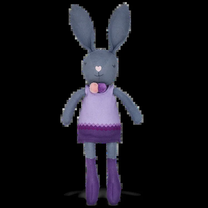 Knit Bunny Plush – Lila