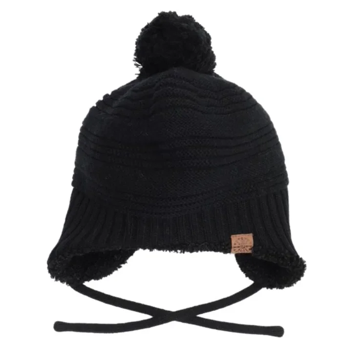 Knitted Pom Pom Hat