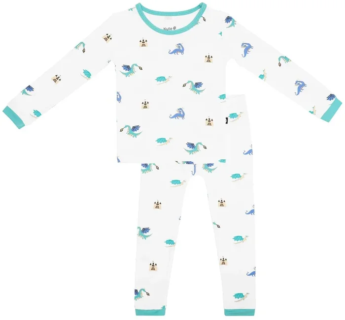 Kyte Baby Toddler Long Sleeve Pajama Set – Dragon (3T)