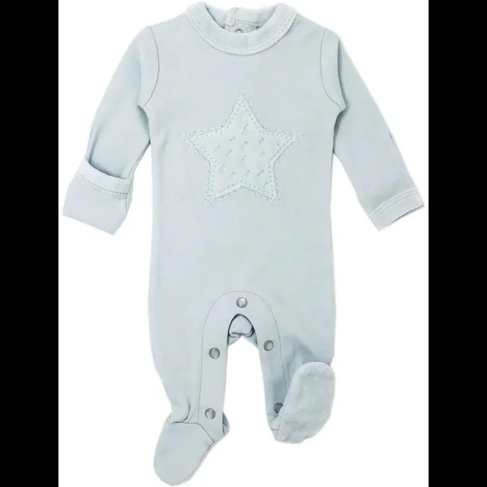 L’ovedbaby Velveteen Moonbeam Graphic Footie