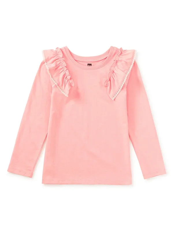 Lace Trim Top | Cherry Blossom