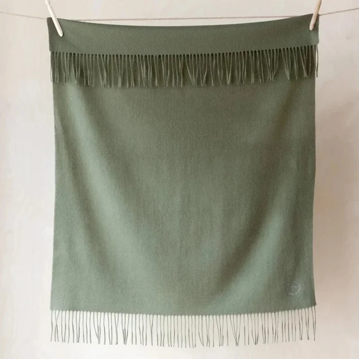 Lambswool Blanket – Olive
