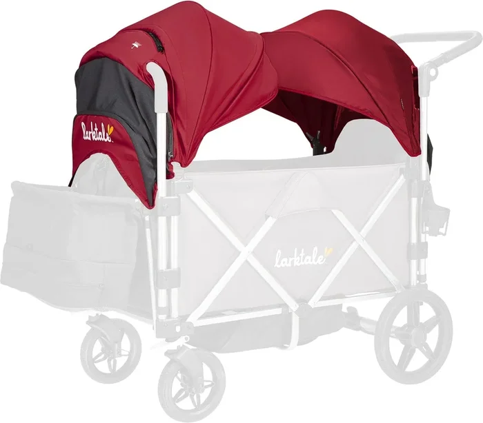 Larktale Caravan Stroller Wagon Canopy Set of 2 – Barossa Red