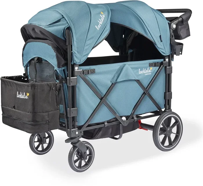 Larktale Caravan V3 (2 Seater) Stroller Wagon – Seaford Blue