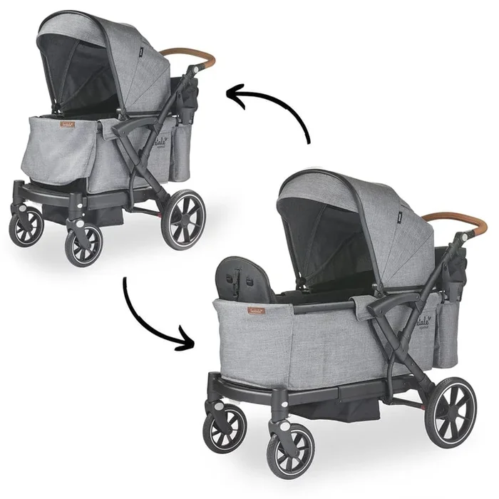 Larktale Sprout V2 Single-to-Double Stroller Wagon – Nightcliff Stone