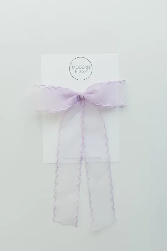 Lavender Mist | Statement Ribbon Bow