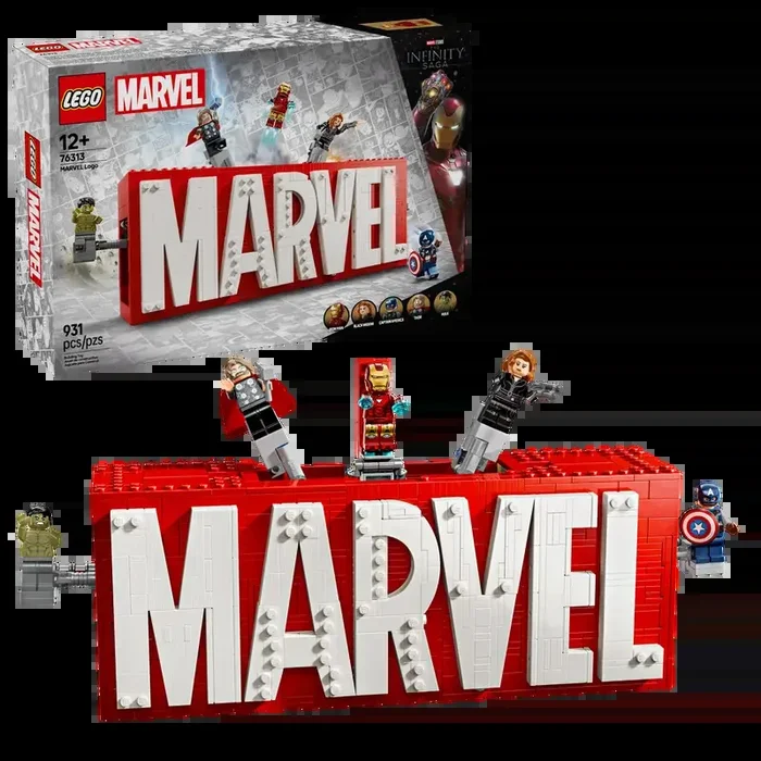 Lego Marvel | MARVEL Logo & Minifigures