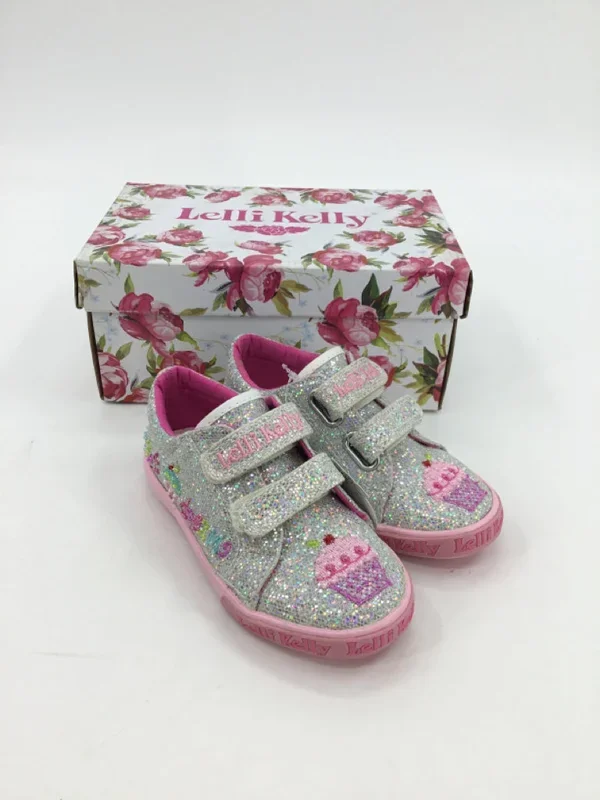 Lelli Kelly Child Size 9 Toddler Silver Sneakers