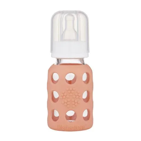 Lifefactory Glass Baby Bottle – Cantaloupe / 4 oz.