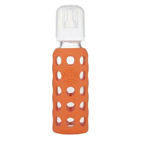 Lifefactory Glass Baby Bottle – Papaya / 9 oz.