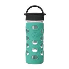 Lifefactory Glass Water Bottle – 12 oz / Kale