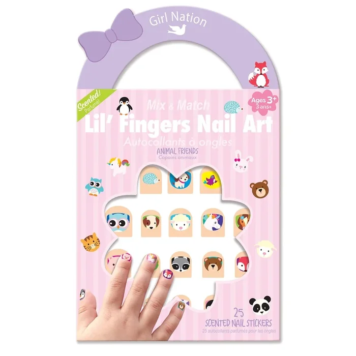 Lil’ Fingers Nail Art – Animal Friends