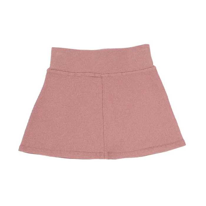 Lil Legs Mauve Ribbed Skirt
