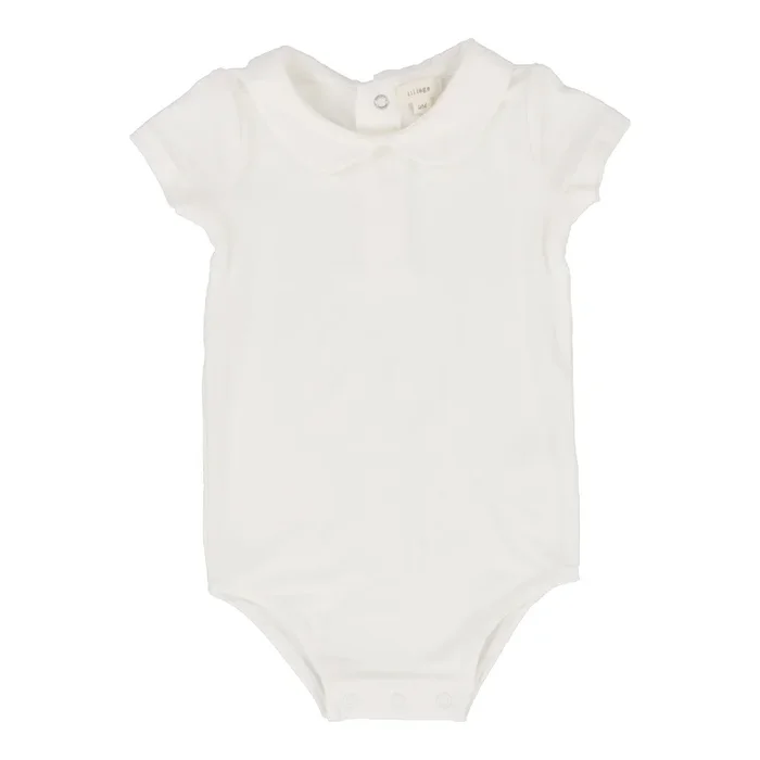 LIL LEGS WHITE PETER PAN ONESIE