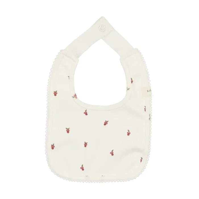 Lilette By Lil Legs Very Berry Bib White/Red