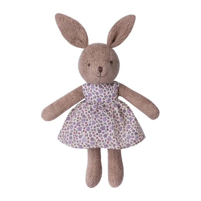 Little Bunny Plush – Cocoa Brown Vintage Floral